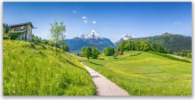 Produktbild von Acrylglasbilder 120x60 Wandbild Druck Wiese Fußpfad Natur
