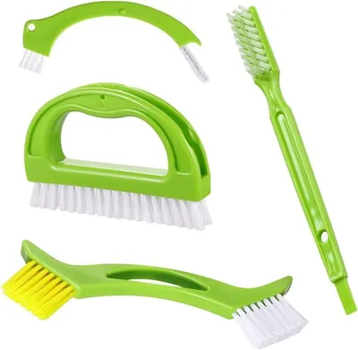 Produktbild von 4 in-1 Fugenreinigungsbürste Kit Fugen und Spaltreinigungsbürste Reinigungsbürste für Die Tiefenreinigung von Duschen Böden Bad und Küche