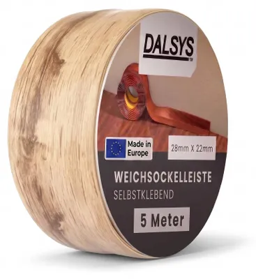 Produktbild von Dalsys Weichsockelleiste selbstklebend 5m Gebleichte Eiche