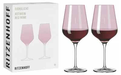 Immagine prodotto di Ritzenhoff Rotweinglas-Set Fjordlicht 03, 2-teilig, Kristallglas, 570 ml, 3631003
