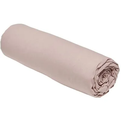 Produktbild von Spannbettlaken – 90 x 190 cm, einfarbig – Sandrosa
