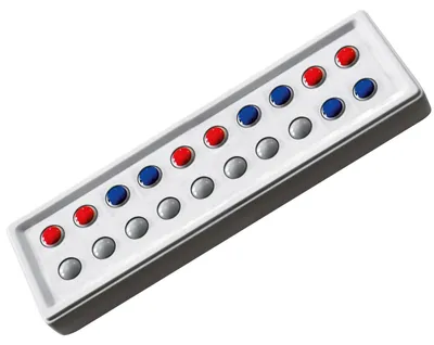Produktbild von ABACO 20 tricolor rot-blau
