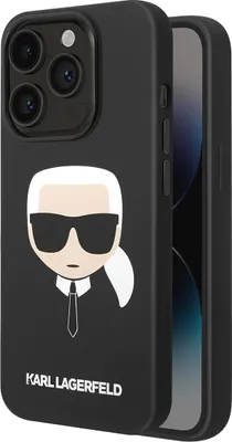 Produktbild von Karl Lagerfeld, Schutzhülle Karl's Head Apple iPhone 14 Pro, Schwarz
