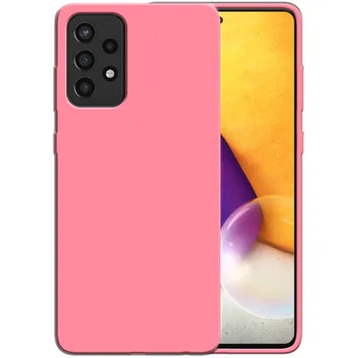 Immagine prodotto di Smartphonica Custodia in silicone per Samsung Galaxy A72 con interno morbido - Rosa