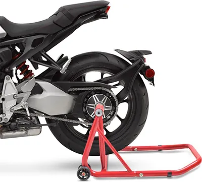 Obrázok produktu pre Jednoramenný montážny stojan pre Hondu CB 1000 R 21-25 červený vrátane adaptéra