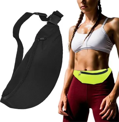 Produktbild von Laufgürtel Nierentasche Handytasche Schlüssel Dokumente Brieftasche Schwarz