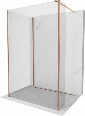 Obrázok produktu pre Mexen Kioto Sprchový kút 110 x 85 x 40 cm, transparentný, ružové zlato - 800-110-085-221-60-00-040