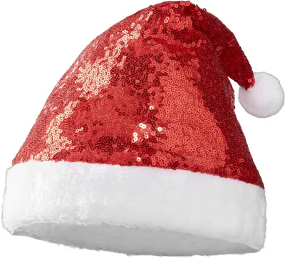 Produktbild von Weihnachtsmütze mit roten Pailletten - rot