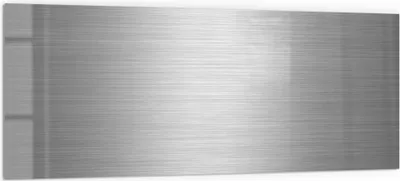 Produktbild von DEQORI Küchenrückwand Glas 125x50 cm 'Gebürstetes Aluminium' Spritzschutz Bad Rückwand