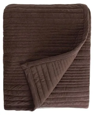 Zdjęcie produktu dla HOMLA Narzuta RAMONA miękka brązowa z lamówką 200x220 cm