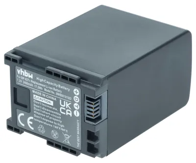 Produktbild von vhbw Akku Ersatz für Canon BP-828, 2740B002, BP-827 für Videokamera Camcorder (2400 mAh, 7,2 V, Li-Ion) + Infochip