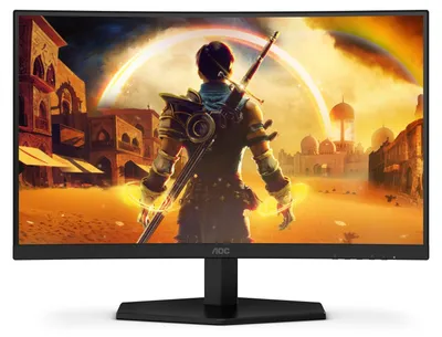 Image de AOC G4 23.6" VA FHD 180Hz écran plat de PC 59,9 cm (23.6") 1920 x 1080 pixels Full HD LCD Noir, Rouge