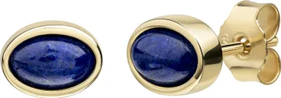 Produktbild von Celesta Gold Ohrstecker 375 Gelbgold Lapis