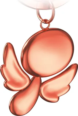 Produktbild von FABACH Schutzengel Schlüsselanhänger Furfur - Edler Engel Anhänger aus Metall in glänzendem Roségold - Geschenk Glücksbringer Auto Führerschein - Fahr vorsichtig