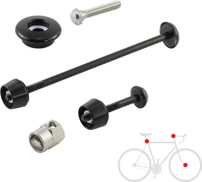 Produktbild von Pitlock Set 01/GA, Vorderrad/Sattelstütze/Ahead, PITLOCK, schwarz
