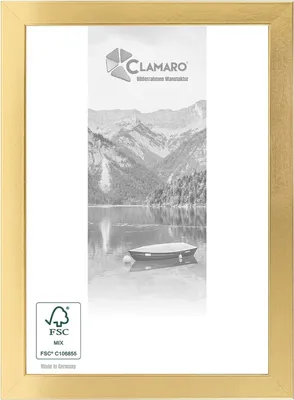 Produktbild von Bilderrahmen Gold Glänzend CLAMARO Collage nach Maß  Holz  M3016, Größe:110x40
