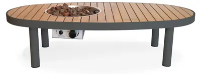 Produktbild von Happy Cocooning Feuertisch Riviera 140, Farbe: Anthrazitgrau