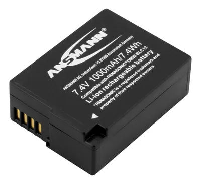 Produktbild von ANSMANN Kamera Akku DMW-BLC12 7,4V 1000 mAh, für Panasonic Lumix G... uvm.