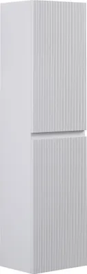 Image de Armoire de salle de bain Thermis 40 x 30 x 150 cm - Blanc - Armoire suspendue à 2 portes