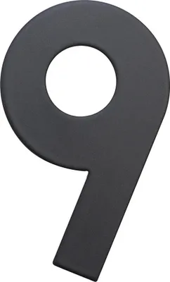 Obrázek produktu pro Nerezové číslo RN.75L.9.CE v plochém „2D“ provedení, matná černá