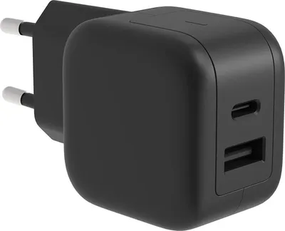 Immagine prodotto di Caricabatterie USB Rapido con Tecnologia Gan Fast - 2 Uscite - Usb-A e Usb-C - 30W