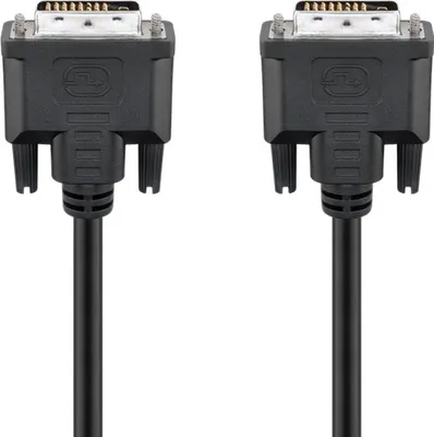 Zdjęcie produktu dla Goobay 93573, 1,8 m, DVI-D, DVI-D, Męska, Męska, Czarny