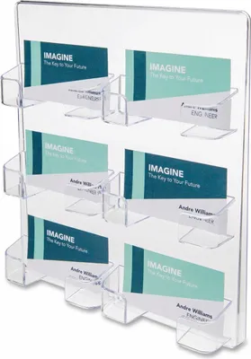 Produktbild von Visitenkarten-Display / 6 Fächer / Wand