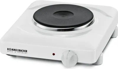 Produktbild von Einzelkochplatte THS 1090, langlebige Gussheizplatte, emailliertes Gehäuse, leistungsgesteuerte Regelung über 7-Takt-Schalter, 1 Heizplatte: 145 mm Ø, 1000 Watt