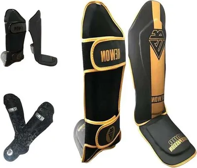 Image de Protège-tibias MMA pour les arts martiaux et le combat d'entraînement - Protection pour le kick-boxing et le karaté