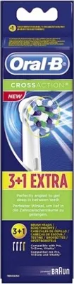Produktbild von Braun Oral-B CrossAction Ersatz-Aufsteckbürsten 4 Stück