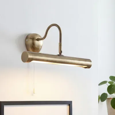 Immagine prodotto di Lampada da parete classica "Picture Lights" in metallo bronzato a 2 luci per soggiorno e corridoio