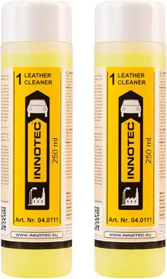 Immagine prodotto di 2 pezzi INNOTEC Leather Cleaner (1) 250 ml – Detergente per pelle per rimuovere delicatamente sporco, grasso e impurità dalla pelle e dalla