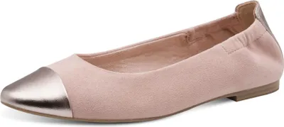 Produktbild von MARCO TOZZI Damen Ballerina spitz mit Cap Toe gepolsterte Innensohle 2-22108-44, Größe:37 EU, Farbe:Rosa