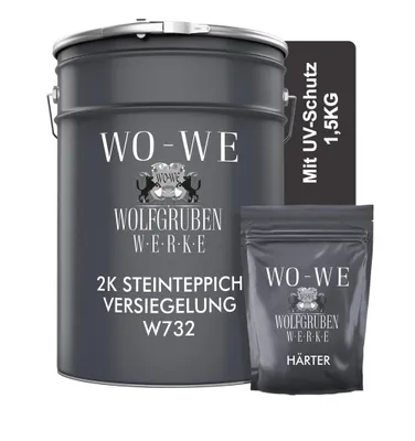 Produktbild von Steinteppich Versiegelung Außen UV-Schutz Bodenversiegelung Transparent W732 - 1,5Kg