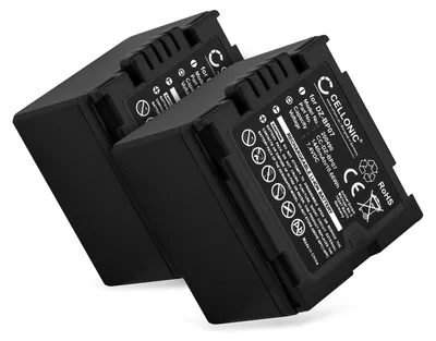 Produktbild von CELLONIC 2x Akku für Kamera Kompatibel mit Panasonic VDR-D250, NV-GS320, NV-GS500, CGA-DU06 - (1440mAh, 7.4V)