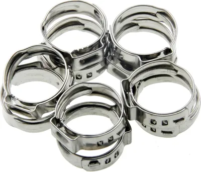 Produktbild von 10 Universal 1 Ohr Schlauchschellen Leitungsschelle Schlauchklemmen 15.3-18.5 mm