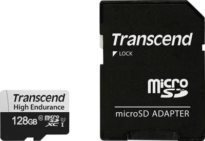 Produktbild von Transcend microSDXC 350V   128GB Class 10 UHS-I U1