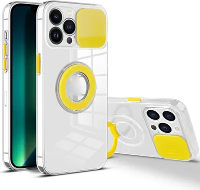 Produktbild von König Design Hülle kompatibel mit Apple iPhone 13 Pro Max Kunststoff Soft Handyhülle - Handy Case Gelb