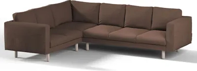 Produktbild von Dekoria Bezug für Norsborg 5-Sitzer Ecksofa, braun, Norsborg 5-Sitzer Ecksofabezug