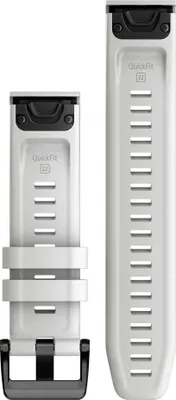 Zdjęcie produktu dla Garmin Quickfit 22 Silikonowa opaska na rękę Srebrny Srebrny Jeden rozmiar