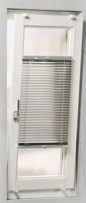 Produktbild von SOLUNA Alu-Jalousie mit Seitenverspannung, silber, 90x130 cm