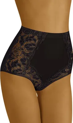 Produktbild von Wolbar WB412 Dame Slip Taillenmieder hoher Bund Unterhose, Schwarz, XL