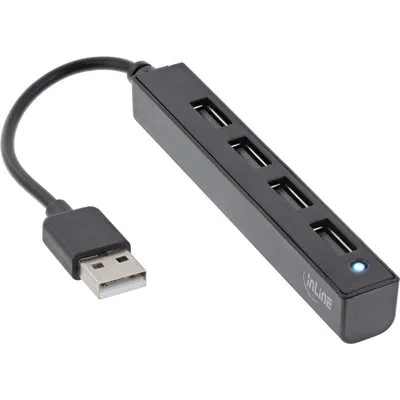 Zdjęcie produktu dla InLine 33293K, USB 2.0 Type-A, USB 2.0 Type-A, 480 Mbit/s, Czarny, Plastik, 0,015 m