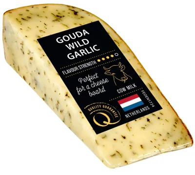 Zdjęcie produktu dla DELI Q Gouda Dziki Czosnek 130g