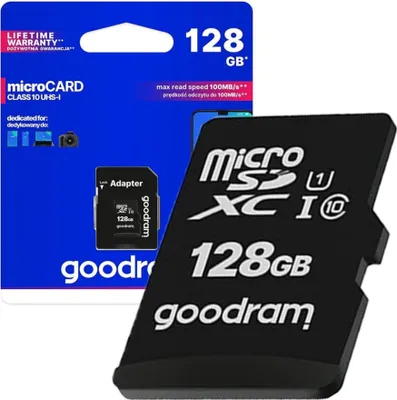 Immagine prodotto di GOODRAM microSDXC 128GB Classe 10 UHS-I + adattatore