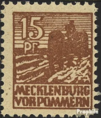 Produktbild von Briefmarken Sowjetische Zone (All.Bes.) 1945 Mi 37y d  postfrisch Abschiedsserie