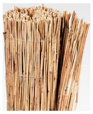 Produktbild von Schilfrohrmatte Winterschutz für Pflanzen, 80 x 100 cm / Stammschutz für Bäume / Frostschutz für Kübelpflanzen / Bastelmatte / 2 Jutesäckchen inklusive
