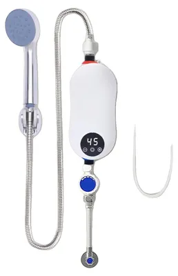 Obrázok produktu pre Elektrický ohrievač vody, 5500 W, 220 V, vodotesnosť IPX4, montáž na stenu, LED displej