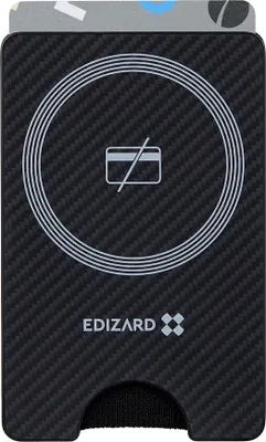 Produktbild von Edizard Geldbörse mit magnetischem Halter – Schwarz KP36788