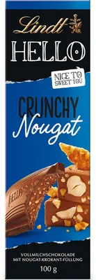 Immagine prodotto di Lindt Hello Bar Torrone croccante con pezzi croccanti e friabili 100g
